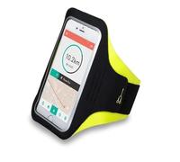 Funda Brazo Universal Neopreno Sports Azul para Smartphone 70 x 15 mm Brazalete para Todos los moviles. Comoda y Muy Ligera. Amarillo.