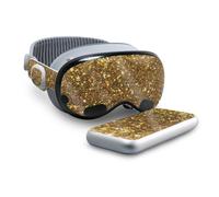 Funda brillante con purpurina compatible con Beats Solo 4 - Dorado brillante - Vinilo 3M premium protector - F cil de aplicar | Fabricado en EE.