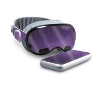 Funda brillante con purpurina compatible con Beats Solo 4 - Placa de diamante morado - Vinilo 3M premium protector - F cil de aplicar | Fabricado