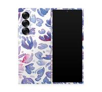 Funda brillante con purpurina para Samsung Galaxy Z Fold 6 - P talos azules - Vinilo 3M premium protector - F cil de aplicar | Fabricada en EE. U