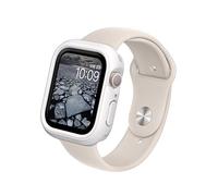 RhinoShield Funda Bumper Compatible con Apple Watch Serie 9/8 / 7 [45mm] | CrashGuard NX - Diseño Compacto con Tecnología Resistente a Impactos, Resistente al Deslizamiento - Blanco Clásico
