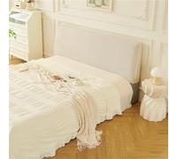 Funda Cabecero Cama Lino Lavable: Cubre Cabeceros Antiguos 65cm Altura Cubierta Elegante para Renovar O Proteger La Cabecera(White,210cm/82.6in)