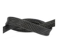 Funda Cables Electricos 2mm Colorful Braid Sleeve Nylon Snakeskin Mesh Insulate Retractable Shockproof Expandable Wire Protector Cable(Black,30 Meters)
