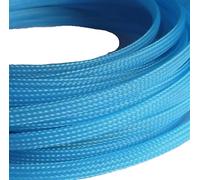Funda Cables Electricos Cable Trenzado expandible con Fundas Planas de Piel Serpiente 3,0 mm, 4, 6, 8, 10, 12 y 16(UV Blue,12MM,10 Meters)