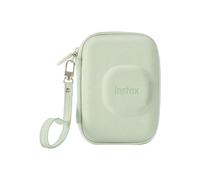 Funda cámara Fujifilm Instax Mini LiPlay terciopelo Matcha Green con cremallera