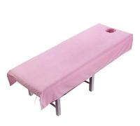 Funda Camilla Masaje Sábanas de belleza for salones de belleza, colchas de masajes de spa de uso especializado, sábanas antiarrugas con o sin agujeros(Knurling pink,100x190 no hole)