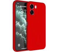 Funda Carcasa de Silicona Líquida para OPPO A6 / A6K / A6T / A6X 4G 5G, Interior de Microfibra Antigolpes Protección Gel Ultra Suave de Goma a Prueba de Choques y Arañazos FSUA (Rojo)