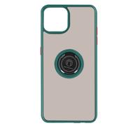 Funda Carcasa iPhone 13 Pro Dos Materiales Anillo Metálico Soporte Verde