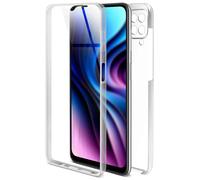 ONEFLOW Funda táctil para Samsung Galaxy A12 de ambos lados a prueba de golpes, funda delantera y trasera, protección completa de 360 grados, funda transparente con protector de pantalla -