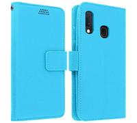 Funda Cartera con F. Soporte para Samsung Galaxy A20e - Azul