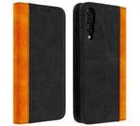 Funda cartera Huawei P20 Pro F. Soporte y Bicolor - Negro
