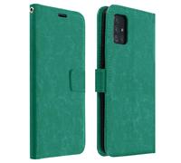 Funda para móvil - AVIZAR Vintage, Compatible con Samsung Galaxy A51, Turquesa