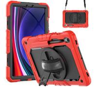 Funda Case 4 en 1 Para Samsung Galaxy Tab S9 2023 SM-X710/X716B/X718U Rojo