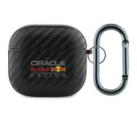 Funda Case AirPods 4 ORACLE Red Bull Racing Carbon Look Negro Logo Toros