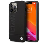 Funda Case iPhone 14 Pro Max BMW MagSafe Compatible Cuero Verdadero Negro
