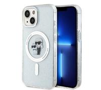 Karl Lagerfeld KLHMP15SHGKCNOT - Carcasa rígida para iPhone 15 de 6,1", Transparente