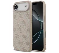Funda Case iPhone 17 Air Guess MagSafe Cuero Sintético Rosa Logo Dorado