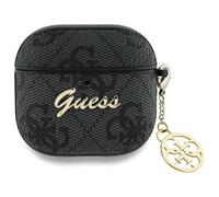 Funda CG MOBILE Guess 4G Charm Collection para AirPods 4, color negro