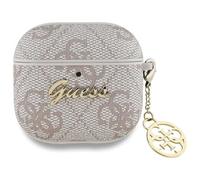 Funda CG MOBILE Guess 4G Charm Collection para AirPods 4, color rosa