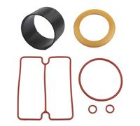 Funda cilíndrica de compresor de aire sin aceite, kit de pistón de 63,5 x 69 x 24,5 mm con 4 sellos para bomba de silencio de 550 W-600 W