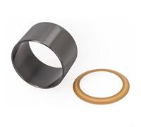 Funda cilíndrica de compresor de aire sin aceite y para juego de anillos, taza silenciosa de goma para bomba de 550 W-1600 W, 2 piezas de repuesto negras para herramientas de jardín doméstico (para