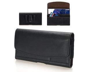 Funda Cinturón Móvil Bolsa Cuero PU Carcasa Cinturon con Clip para Xiaomi Redmi 14C 13 12C A3 A2, Xiaomi 14T Pro, Samsung Galaxy A16 A14 A06 A05 A04S S25 Ultra, Poco C65 C75 X7, Moto E13 E14