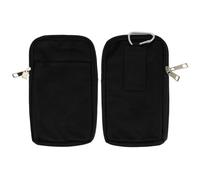 Funda cinturón Universal Bolsa Doble Bolsillo con cremallera Nylon Tupido