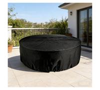 Funda circular for mesa de exterior,fundas for muebles de jardín,impermeable,resistente al viento, anti-UV,redonda for mesa y sillas de jardín, juego de sillas,muebles de balcón(163*84CM)