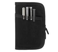Funda clásica de lona encerada con cremallera para cuaderno, bolsillo para diario, funda para notas de campo, cubierta impermeable para Moleskine Cahier 9 x 14 cm blocs de notas, cuaderno de bocetos