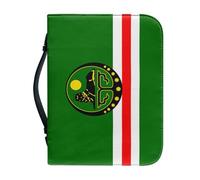 Funda Clásica Para Biblia Con Estampado De La Bandera Nacional De Chechenia De Poliuretano Con Asa Ideal Como Regalo Para Hombres Mujeres Padres Madres Y Amigos