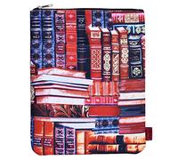 Funda clásica para libros con cremallera, funda protectora de 11 x 8.5 pulgadas para libros de tapa blanda y tapa dura, regalo para amantes de la lectura
