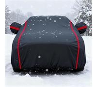 Funda Coche 4 Estaciones Impermeable y Transpirable para Chrysler Fifth Avenue 1982-1989 Negro C con Cremallera Lateral Cubierta Exterior Anti-Nieve Lluvia UV antiarañazos Resistente