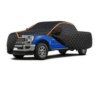 Funda Coche Antigranizo Exterior para Dodge Ram 1500 III 2001-2009,Engrosada Funda para Coche Transpirable,Resistente al Sol,a la Lluvia y al Polv,Negro-Naranja