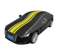 Funda Coche Antigranizo for Volkswagen Tiguan R-Line, Exterior,Protección contra La Lluvia Y El Granizo, Impermeable,XJ869(Black+Yellow,Für Alfa Romeo Mito)