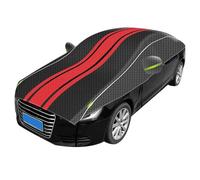 Funda Coche Antigranizo for Volkswagen Tiguan R-Line, Exterior,Protección contra La Lluvia Y El Granizo, Impermeable,XJ869(Black+Red,Für Alfa Romeo Mito)
