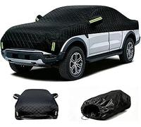 Funda Coche Antigranizo para Audi Q6 e-Tron 2024-2025, 5 Capas Espesa Impermeable Protector Media Carrocería, Parasol Rayos UV Hielo Nieve, Cubierta Exterior con Tiras Reflectantes-h385