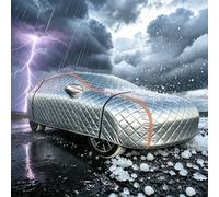 Funda Coche Antigranizo para Dacia Spring (2021-heute) Funda Coche Exterior Algodón Grueso Interiores Y Exteriores Uso General Cobertura Integral Protección Resistente Polvo Radiación