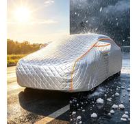 Funda Coche Antigranizo para Mercedes W201 190E 1982-1993, Cubierta de Coche Exterior Impermeable, Lona Coche Transpirable Antigranizo Antinieve, con Cremallera Exterior z27fx