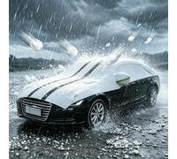 Funda Coche Antigranizo para Peugeot e-208 2019-2023, Funda Coche Exterior,Protección contra La Lluvia Y El Granizo,Protección Impermeable,XJ7411