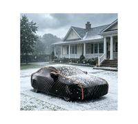Funda Coche Antigranizo para Volvo P1800,Tejido Oxford Reforzado aguanta Granizo, Viento Fuerte, Lluvia y Nieve, es Resistente al Polvo y fácil de Guardar
