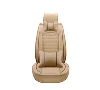 Funda Coche Asientos Fundas Universales De Cuero Para Asiento De Coche Accesorios para Ssangyong para rodius para actyon para tivolan Presidente Protectores De Asiento(Luxury beige)