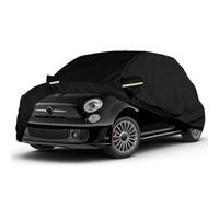 Funda Coche Exterior Compatibles con 2007-2024 Fiat 500 500C 500E Abarth 500, Cubierta para Coche Impermeable, Coberturas Completas con Tira Reflectante