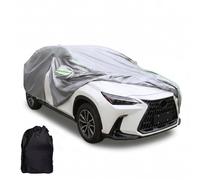 Funda Coche Exterior Impermeable A Medida para Rolls-Royce Wraith (2013-2023) 210D Tela Oxford Antiviento Anti-UV con Cremallera y Tiras Reflectantes(Plata)