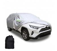 Funda Coche Exterior Impermeable Ajuste Personalizado para Honda e Tela Oxford 210D con Cremallera Lateral, Exacto Carro a Medida Protección Todo Clima(Plata)