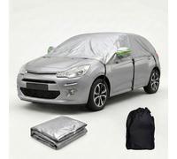 Funda Coche Exterior Impermeable Y Transpirable para Toyota GR Corolla 2022 Resistente a Los Rayos UV, Nieve Y Polvo, Cubre Coche con Tiras Reflectantes Y Correas(Plata)