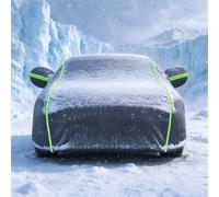 Funda Coche Exterior NegroVerde para Rolls-Royce Silver Spirit | Cubierta para Coche Tejido Oxford 190T Impermeable Anti-UV Antipolvo Cobertura Completa para Diferentes Tipos de Coches