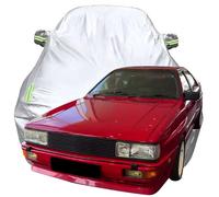 Funda Coche Exterior para 1985 Audi Sport Quattro, Funda Protectora Impermeable Transpirable Cubre Coches Antipolvo Protección,Silver-Plus-Cotton
