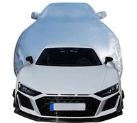 Funda Coche Exterior para Audi R8 GT V10（620hp） 2021 2022 2023 2024, Funda Impermeable para Exteriores para Las Cuatro Estaciones Antipolvo Y Antiarañazos,Silver