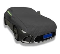 Funda Coche Exterior para BMW 3 Series 330i (E90) 2007-2013 (4520×1817×1421mm) Funda Medio Coche Resistente Agua Granizo Rayos UV con Bandas Reflectantes Todo Tipo Clima Antipiedras contra Nieve