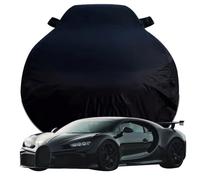 Funda Coche Exterior para Bugatti CHIRON Pur Sport ‘C’ Shaped Drift, Impermeable Dustproof Protección Todo Clima Fundas Solar Resistente al Viento Funda Coche,Black